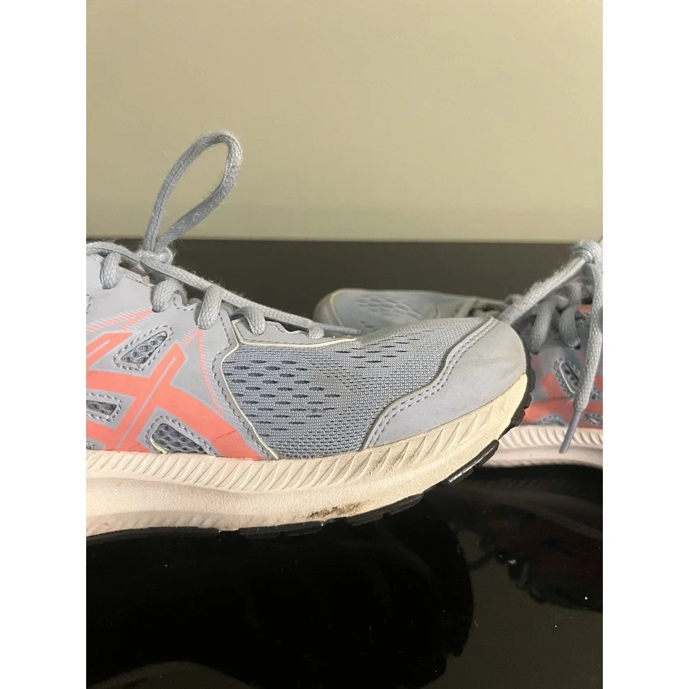 Asics Gel Contend 7 Running Sneaker Amplifoam Women Size 9.5 Blue Athletic
